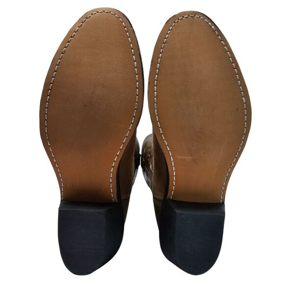 Laredo Women's Kadi Distressed Tan Leather Western Boots 5742 Size 7 M - Picture 9 of 13